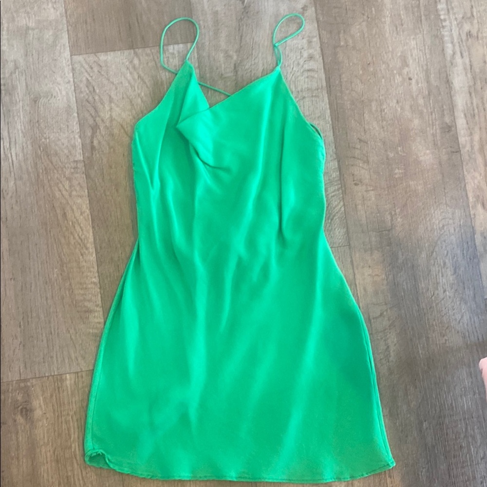 Vibrant Green Strappy Dress